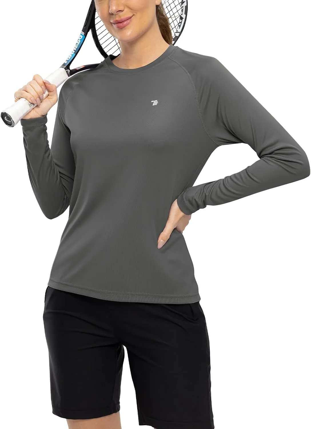 TBMPOY Women's UPF 50  Long Sleeve Quick Dry Zipper Sun Protection Shirts