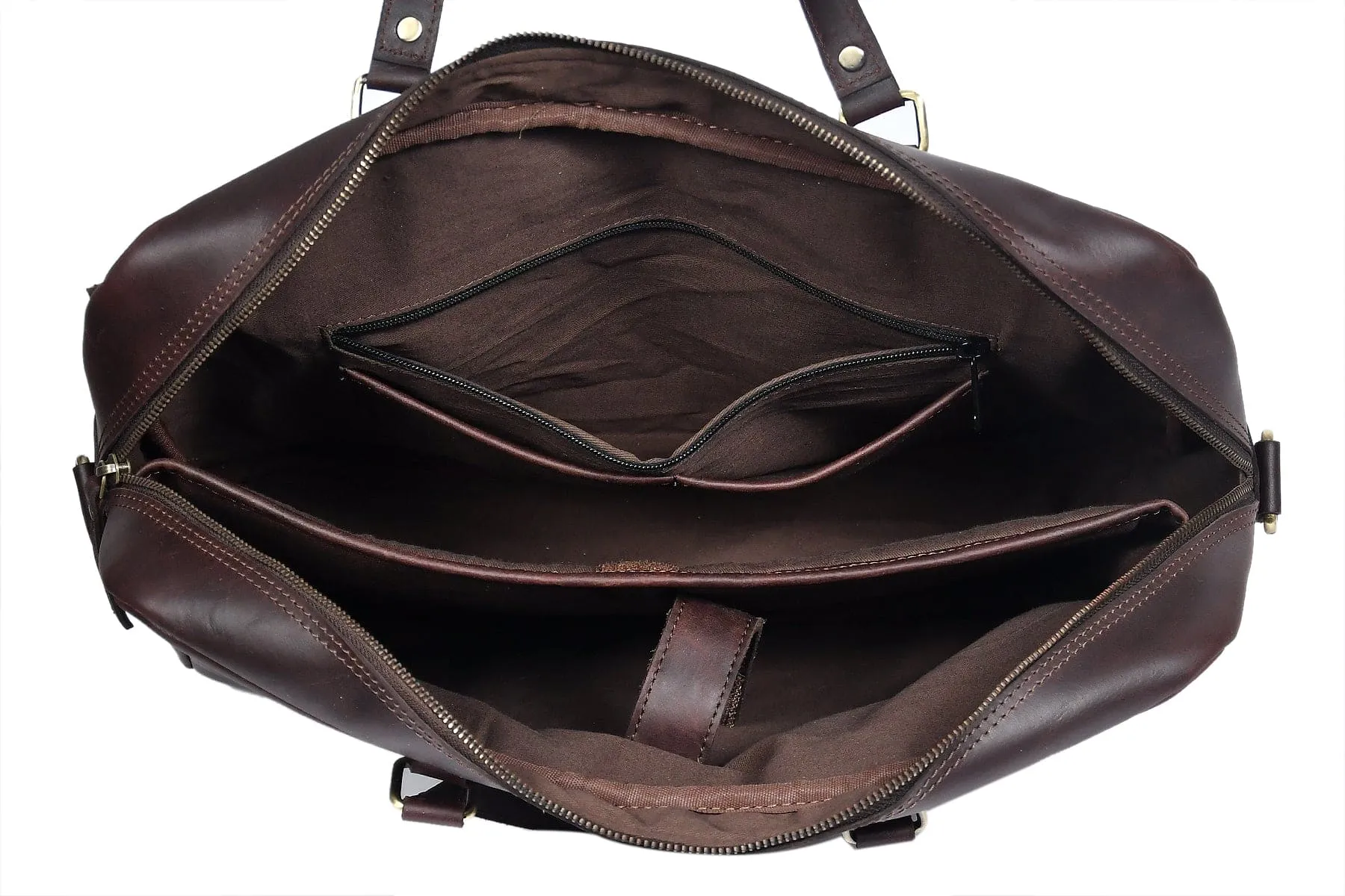 Timeless Elegance: Brown Leather Messenger Bag - Your Perfect Everyday Companion. Art: BG-1431
