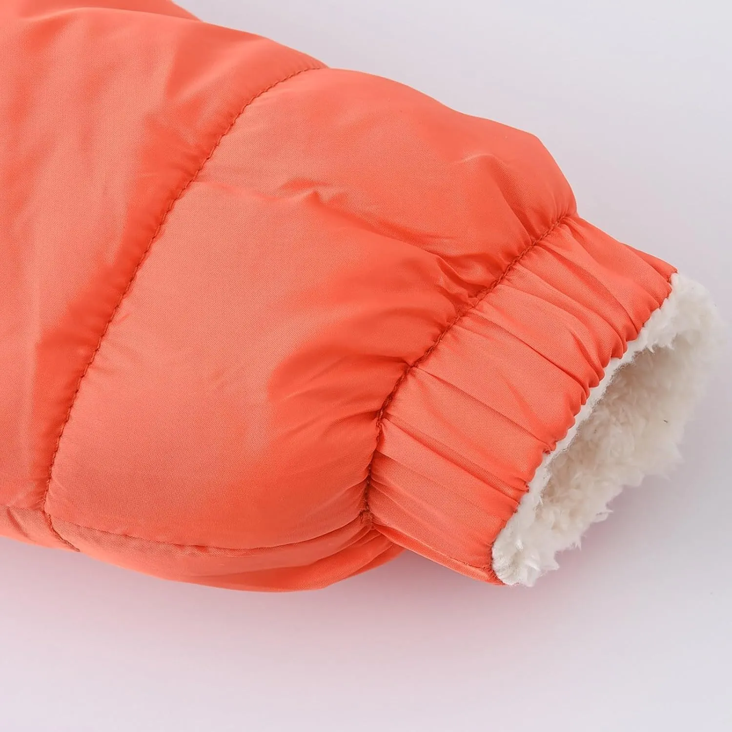 Toddler Boys Girls Fleece Cute Ears Down Coat Cotton Padded Hooded Jackets with Pockets Little Girl Winter Coats Size 8