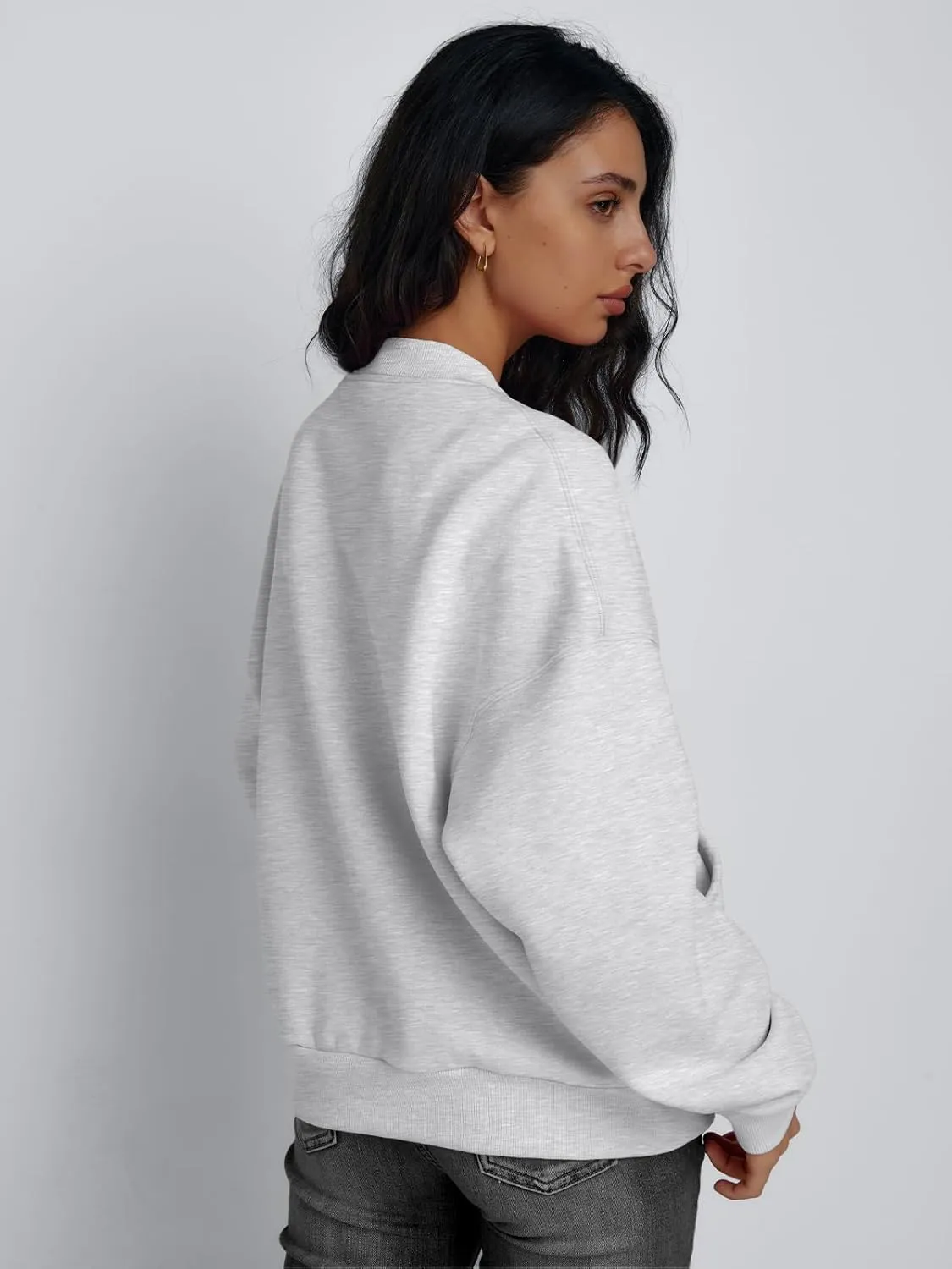 Trendy Queen Womens Zip Up Sweatshirts Jackets Oversized Fall Outfits Winter Clothes Hoodies with Pockets Y2k 2025 Fashion