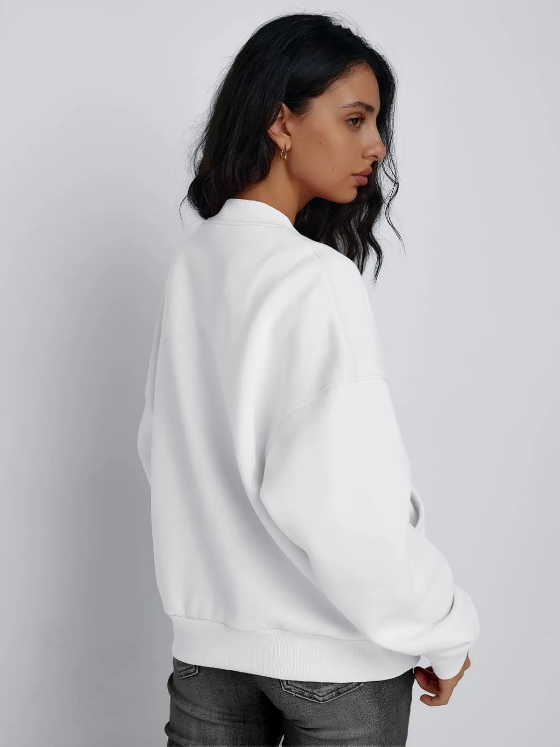 Trendy Queen Womens Zip Up Sweatshirts Jackets Oversized Fall Outfits Winter Clothes Hoodies with Pockets Y2k 2025 Fashion