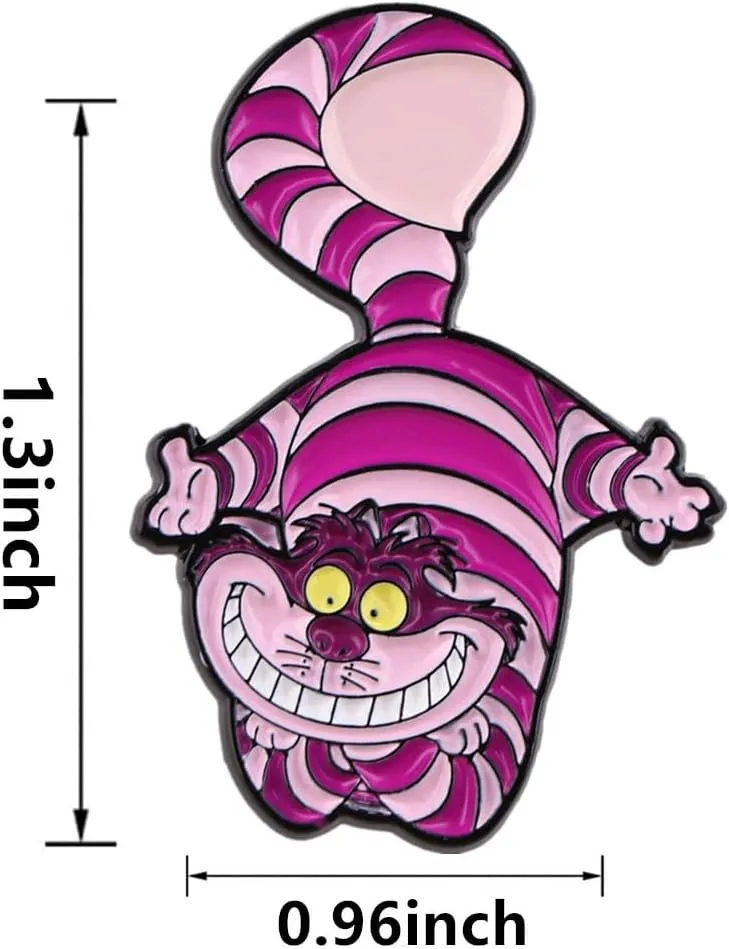TV Movies Cartoon Cute Cat Pin, Zinc Alloy Metal Pins for Women and Men