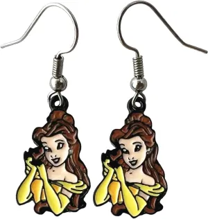 TV Movies Cartoon Cute Princess Zinc Alloy Metal Earrings Stud for Women