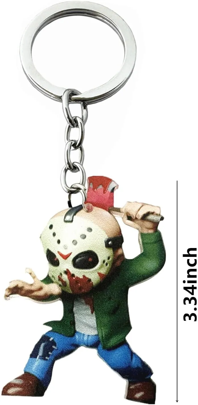 TV Movies Halloween Horror Keychain for Men and Women
