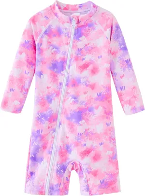 UMELOK Baby Girl Swimsuit Infant Rash Guard Swimwear UPF 50  Sun Protection Bathing Suit