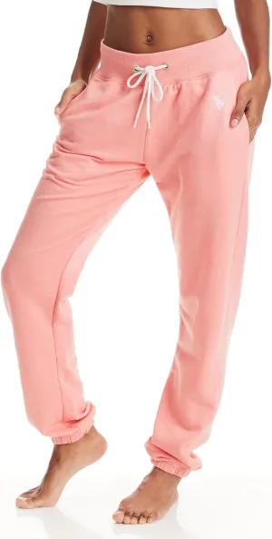 U.S. Polo Assn. Womens Sweatpants with Pockets, French Terry Womens Joggers or Wide Leg Sweats