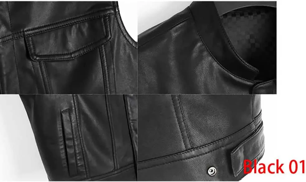 Vegvisir Berserker Valhalla Viking Symbol Personalized Men Motorcycle PU Leather Coat Biker Rider Jacket Men