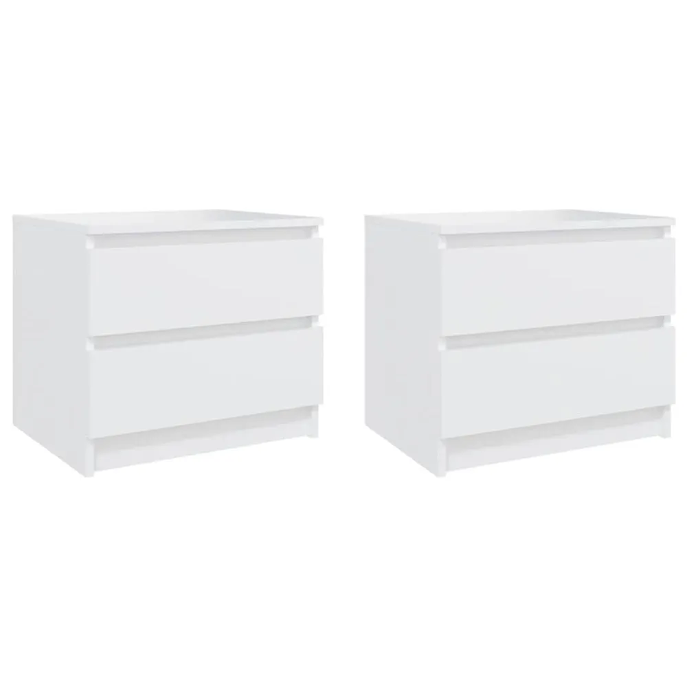 vidaXL Bed Cabinet Smoked Oak 50x39x43.5 cm Engineered Wood