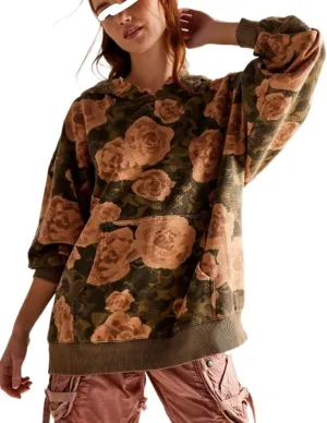 Vintage Camo Cheetach Print Hoodie Trendy Y2k Women Graphic Hoodies Pullover Sweatshirt Hooded Oversized Hoodies