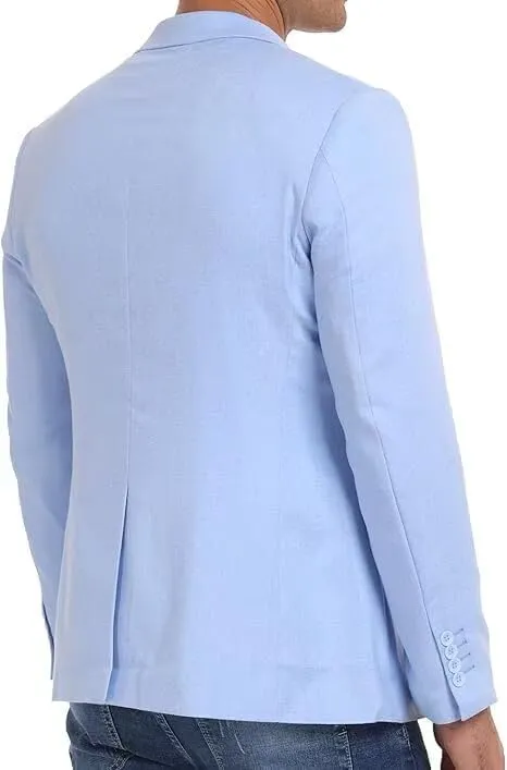 Wehilion Mens Casual Blazer Jacket Lightweight Sports Coat Suit Jacket for Summer Daily Business Wedding Party Travel