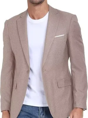 Wehilion Mens Casual Blazer Jacket Lightweight Sports Coat Suit Jacket for Summer Daily Business Wedding Party Travel