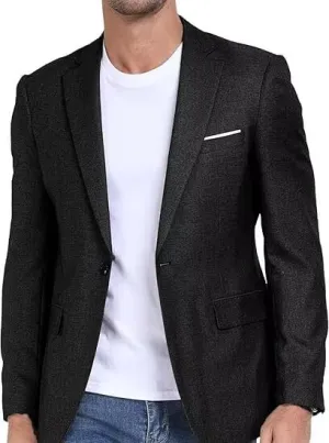 Wehilion Mens Casual Blazer Jacket Lightweight Sports Coat Suit Jacket for Summer Daily Business Wedding Party Travel