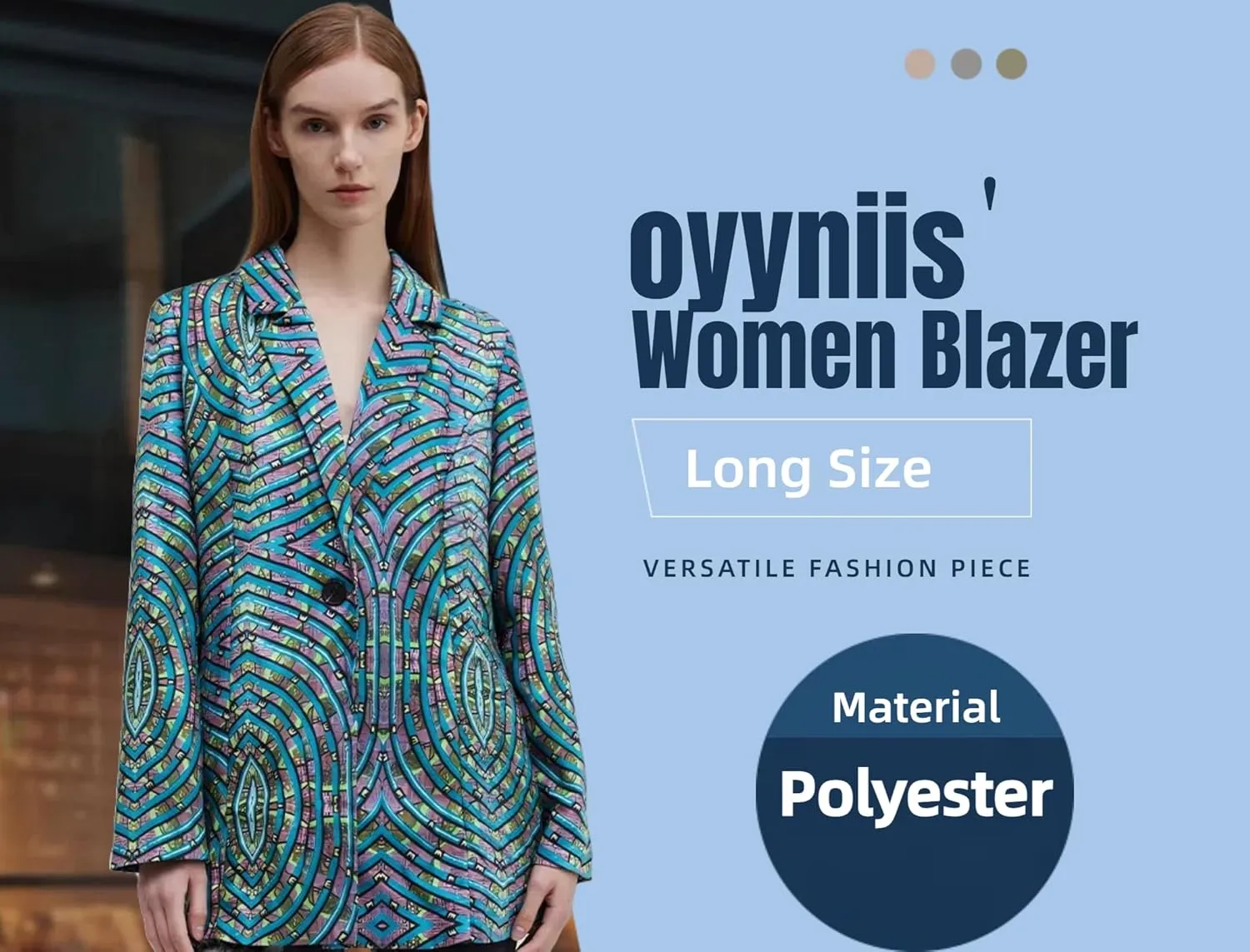 Women Casual Pinstripe Blazers Slim Work Fall Business Long Blazer Jackets Notch Lapel Office Suit Outerwear