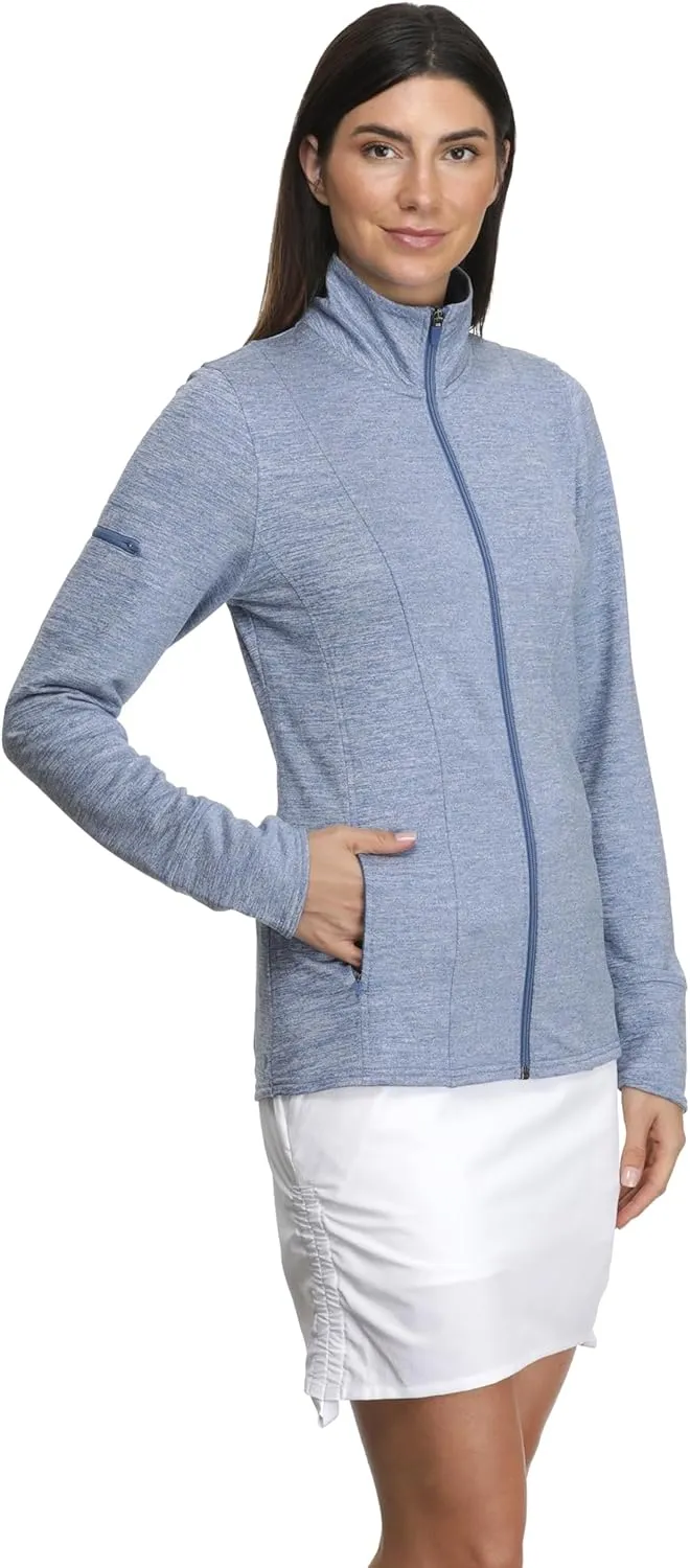 Women's Acadia Full Zip Active Jacket: UPF 40  Sun Protection, Quick-Dry Comfort