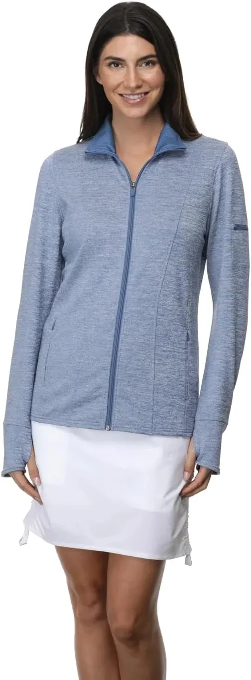 Women's Acadia Full Zip Active Jacket: UPF 40  Sun Protection, Quick-Dry Comfort