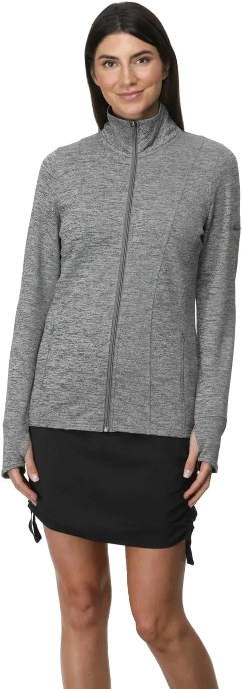 Women's Acadia Full Zip Active Jacket: UPF 40  Sun Protection, Quick-Dry Comfort