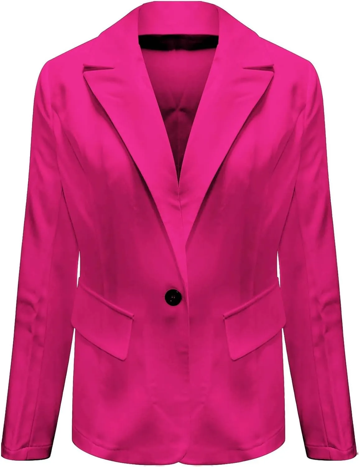 Womens Business Casual Blazer Summer Cardigan Lapel Button Down Solid Suit Jacket with Lined Office Work Clothes 2025