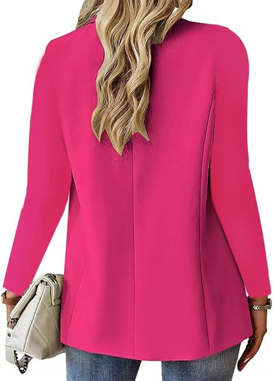 Womens Business Casual Blazer Summer Cardigan Lapel Button Down Solid Suit Jacket with Lined Office Work Clothes 2025