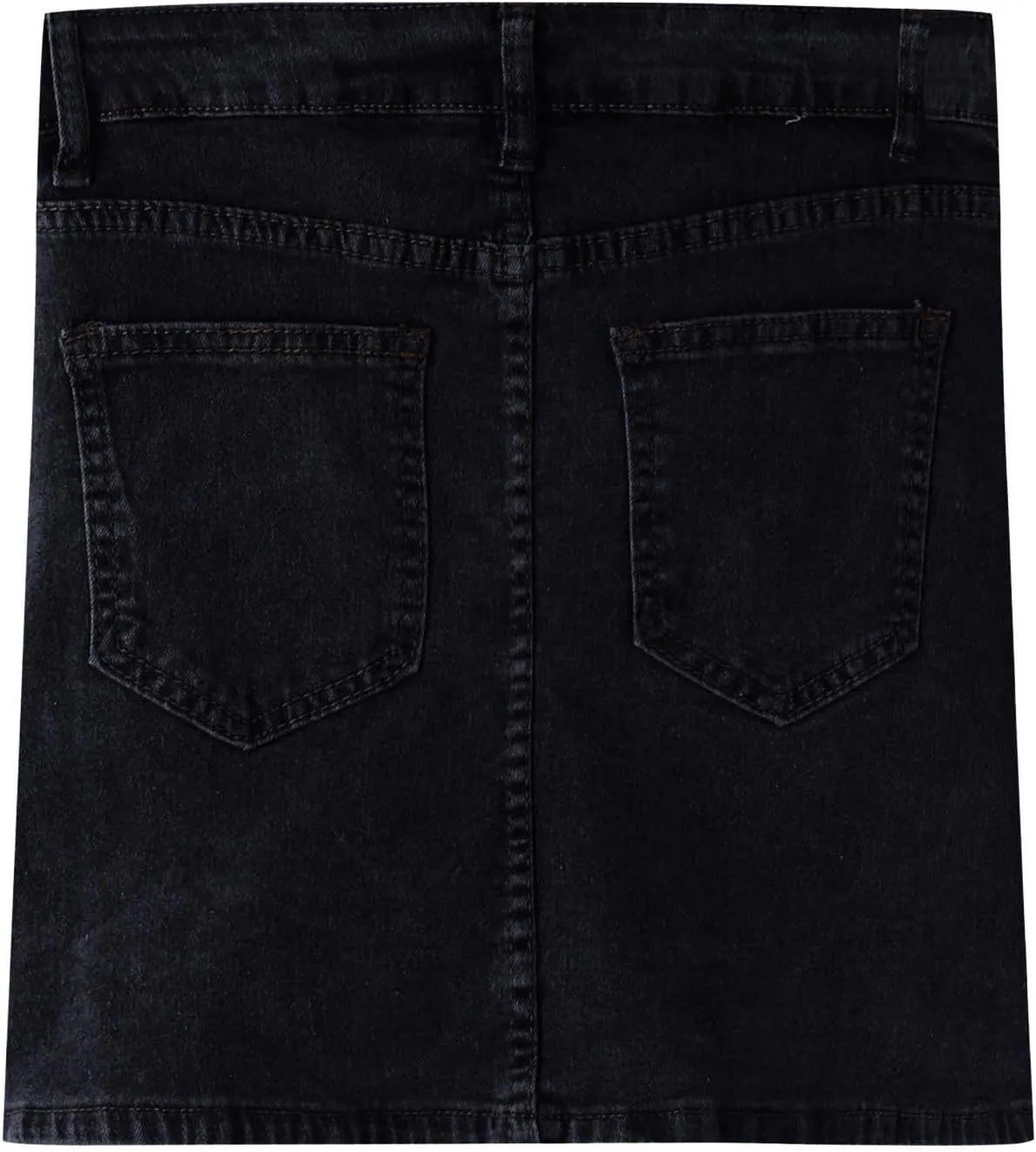 Womens Jeans High Waisted Skirt Side Slit with High Waisted Jean Shorts Stretchy