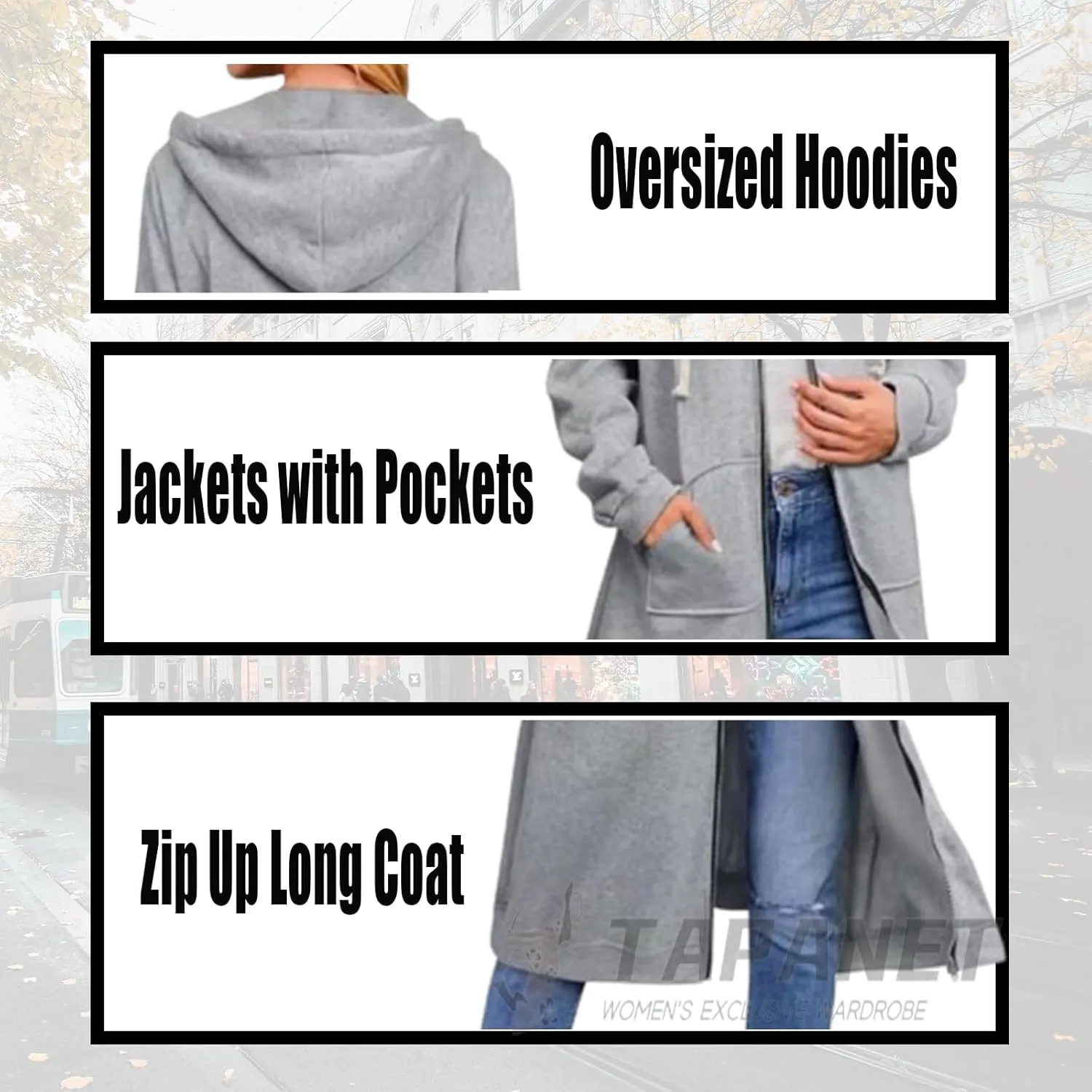 Womens Long Sweatshirts Oversized Zip Up Hoodies Knee length Long Fleece Tunic Sweatshirts Fall Hoodie Jackets Coats
