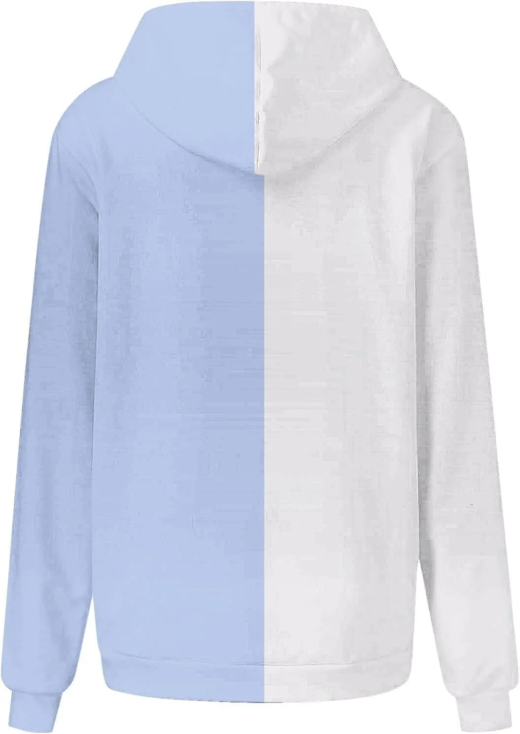 Womens Striped Hoodies Color Block Drawstring Hoodie Oversized Pullover Casual Fall Fashion Loose Fit Sweatshirt