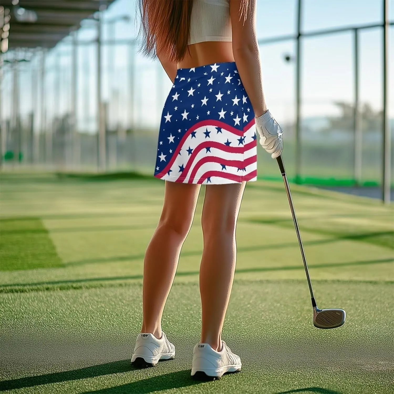 Women's Tennis Skirts Athletic Golf Skorts with Pocket High Waist Activewear Skirt Workout Running Shorts