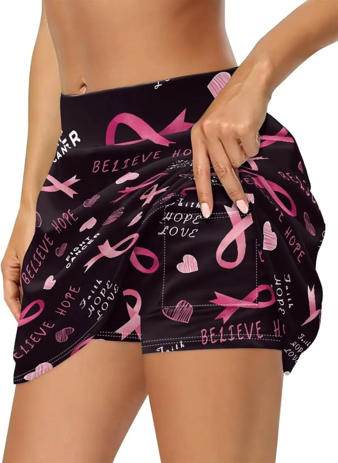 Women's Tennis Skirts Athletic Golf Skorts with Pocket High Waist Activewear Skirt Workout Running Shorts