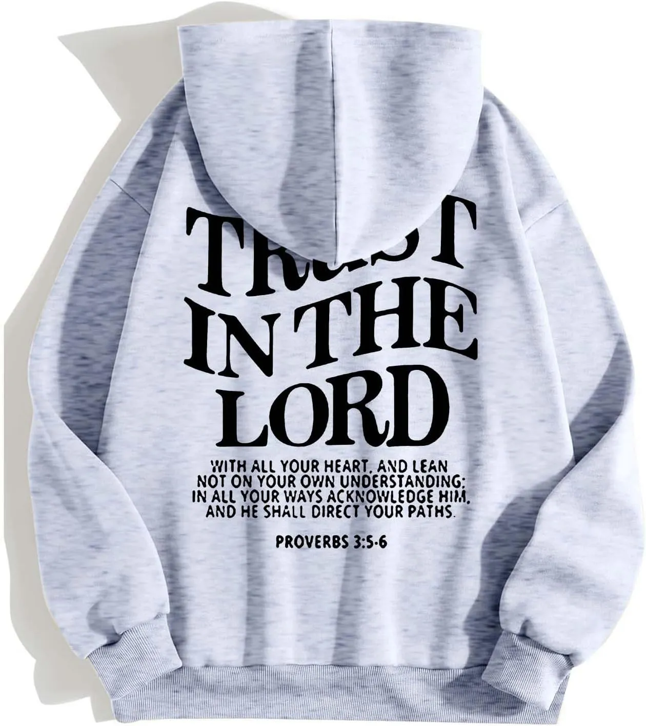 Women's Trust In The Lord Full Zip Up Christian Hoodies Comfort Fleece Lined Aesthetic with Hood Jackets 2024 Jesus