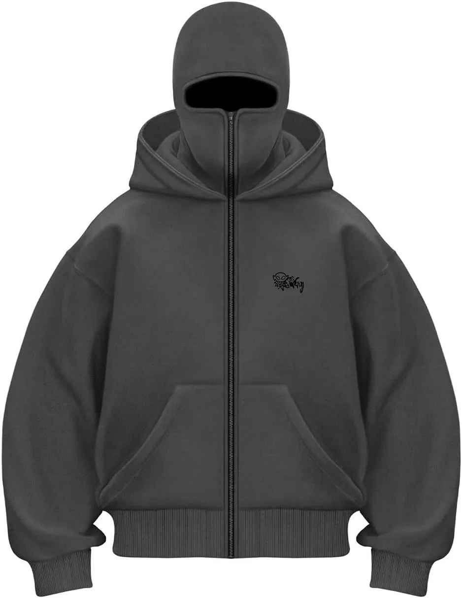 Women's Velvet Double Hat Sweatshirt Fashion Zip Up Hoodies Casual Long Sleeve Warm Hooded Shirt Winter Thermal Tops