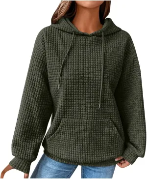 XUNRYAN Womens Waffleknit Shacket Jacket 2023 Fall Fashion Long Sleeve Casual Button Down Shirts Jackets Zip Up Hoodie Coat