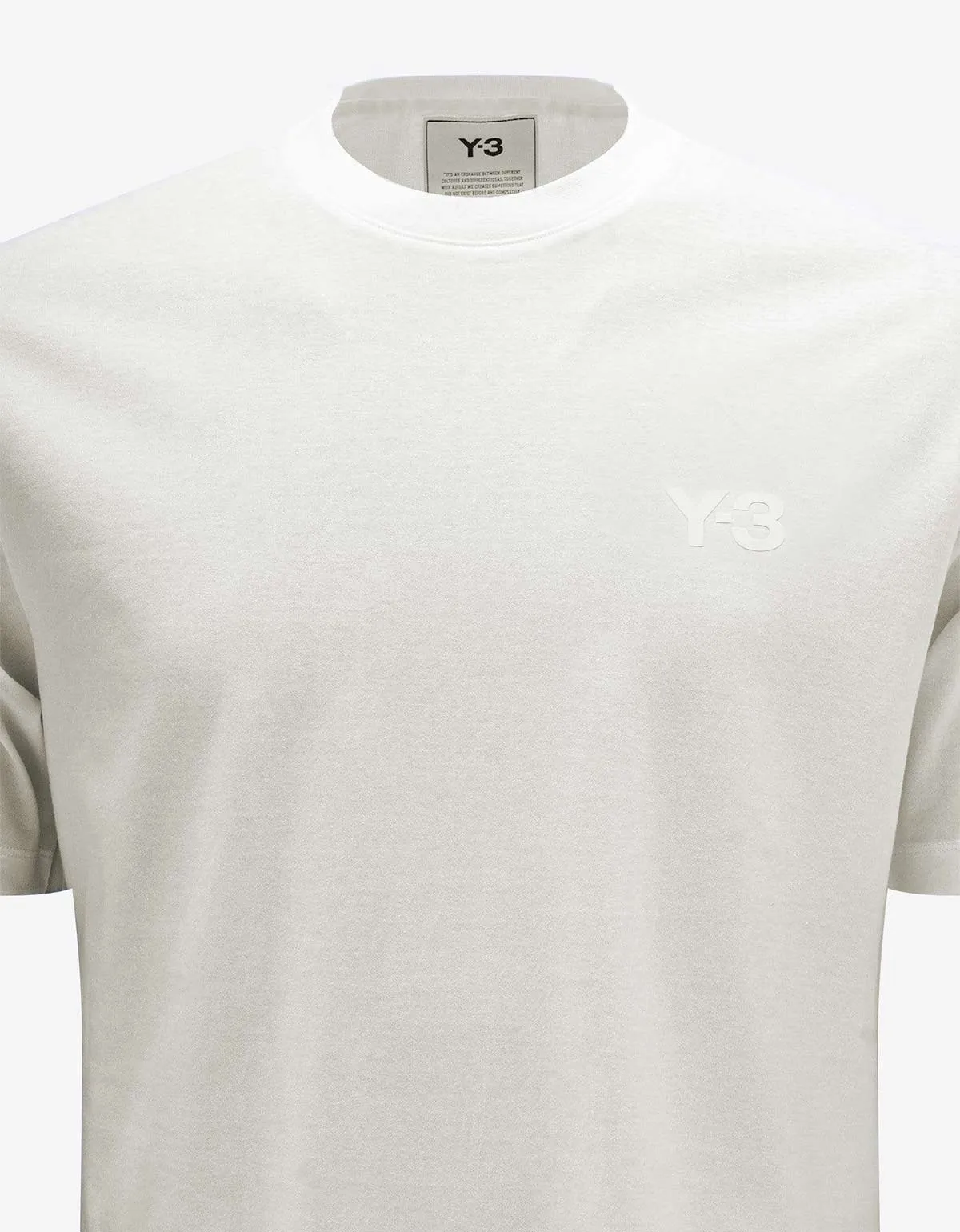 Y-3 Off White Logo Relaxed T-Shirt
