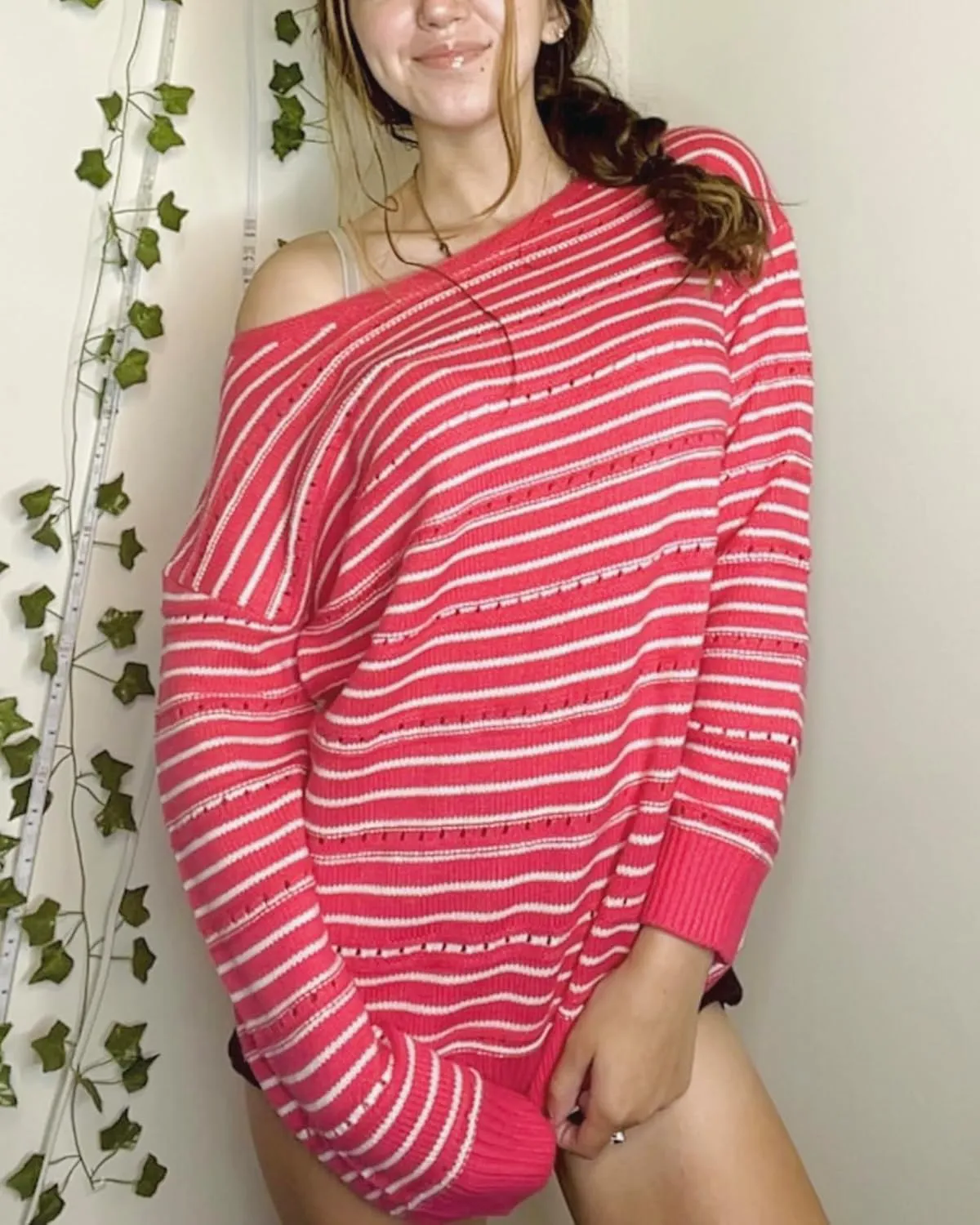 Zeagoo Womens Sweaters Cute Long Sleeve Off The Shoulder Pullover Tops Hollow Out Crochet Dressy Casual Outfits