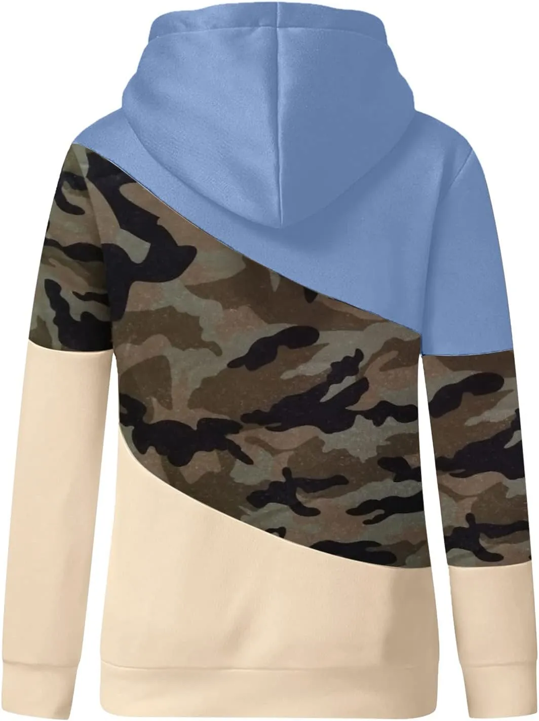 ZYXTIM Womens High Cowl Neck Hoodies, Oversize Long Sleeve Drawstring Pullover Tops Solid Casual Tunic Warm Fall Sweatshirts